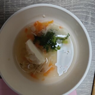 離乳食完了 取り分けお味噌汁